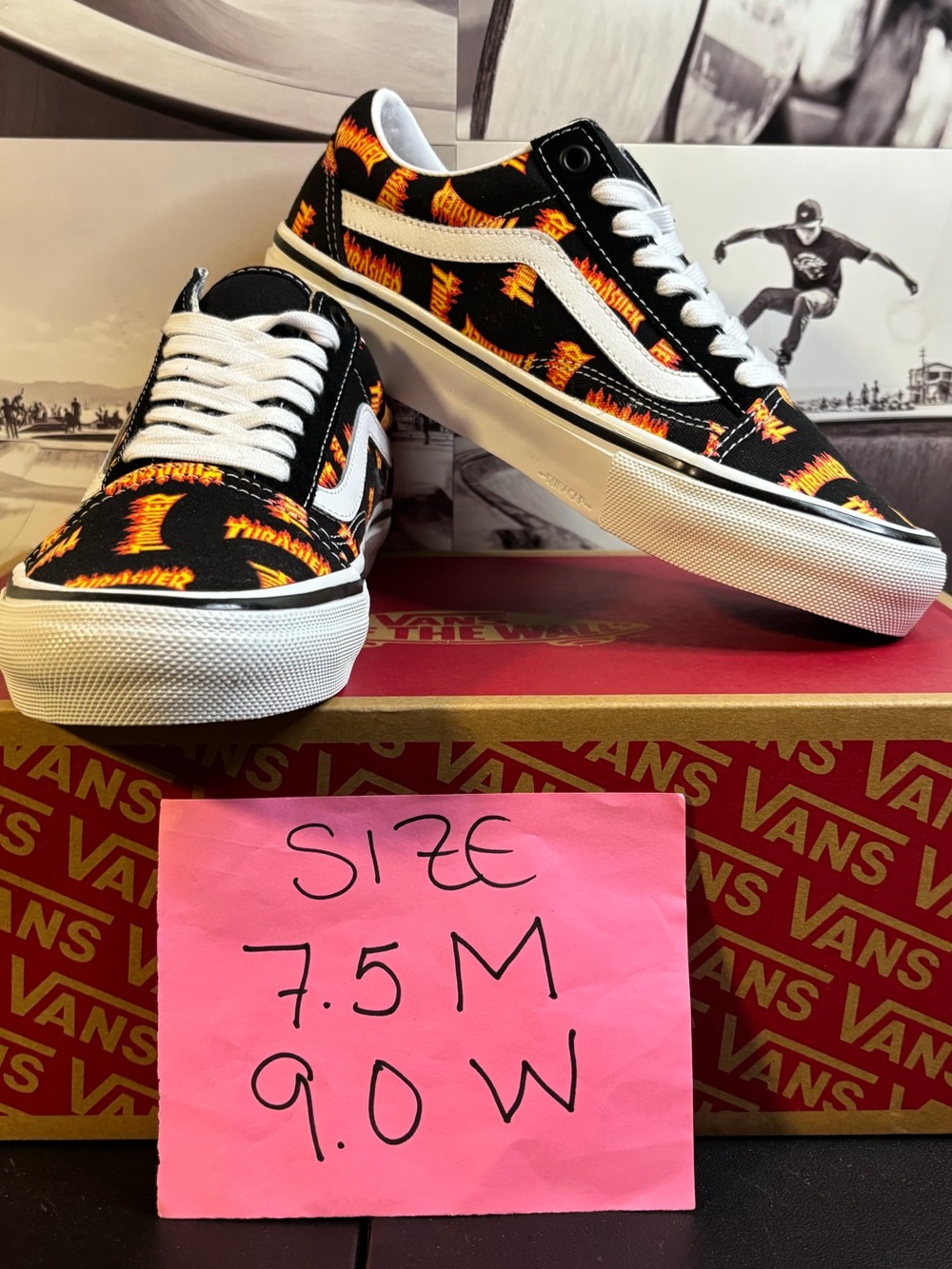 Vans Old Skool Trasher sz 7.5 Men’s 9.0 Woman